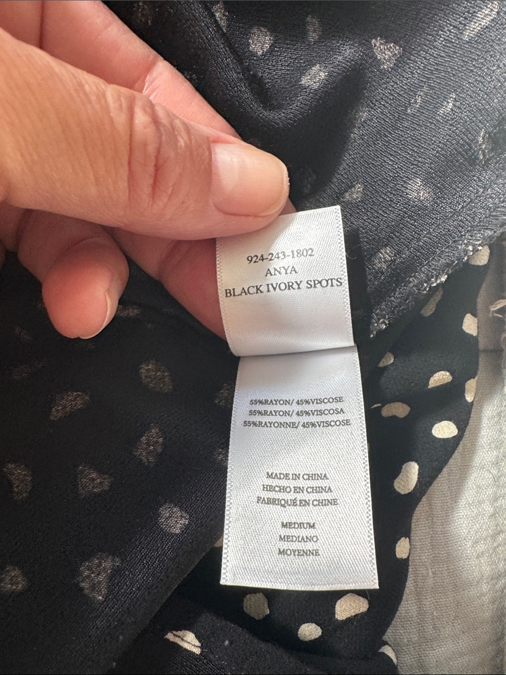Rails Jolene Polka Dot Midi Skirt Black & White Medium - Picture 6 of 7